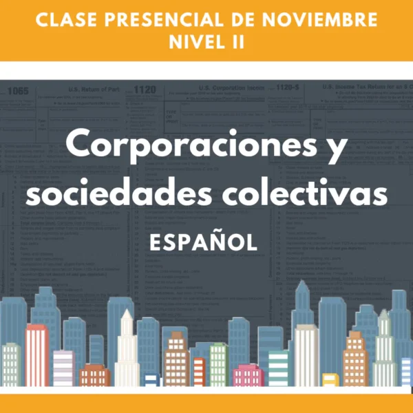 Nivel II: Noviembre corporaciones y sociedades colectivas presenciales webinario