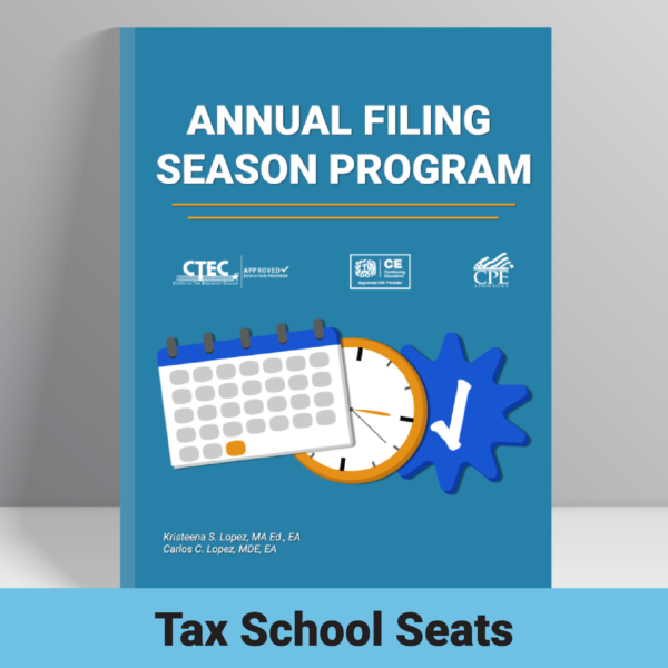 Seats - Annual Filing Season Program eBook